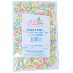 Pasta Süsü Granül Şekeri Karışık Renk 40 Gr Paket (1)