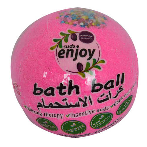 Pembe Düşler El Yapımı Banyo Küvet Topu Sabunu Pembe 90-120 Gr - 1