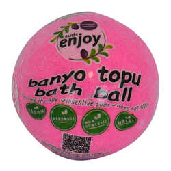 Pembe Düşler El Yapımı Banyo Küvet Topu Sabunu Pembe 90-120 Gr (1)