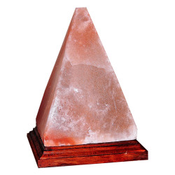 Piramit Şekilli Doğal Himalaya Tuzu Lambası Kablolu Ampullü Pembe 3-4Kg (1)