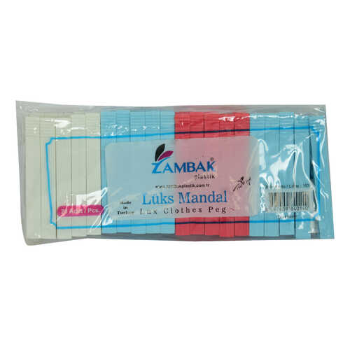 Plastik Lüks Çamaşır Mandalı Karışık Renk Kod-103 - 1