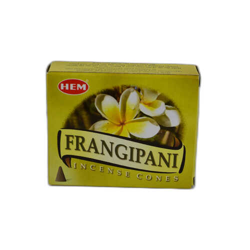 Plumeria Çiçeği Kokulu 10 Konik Tütsü - Frangipani Incense Cones - 1
