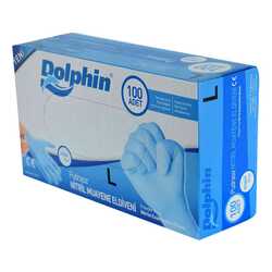 Pudrasız Mavi Nitril Eldiven Büyük Boy (L) 100 Lü Paket - 3