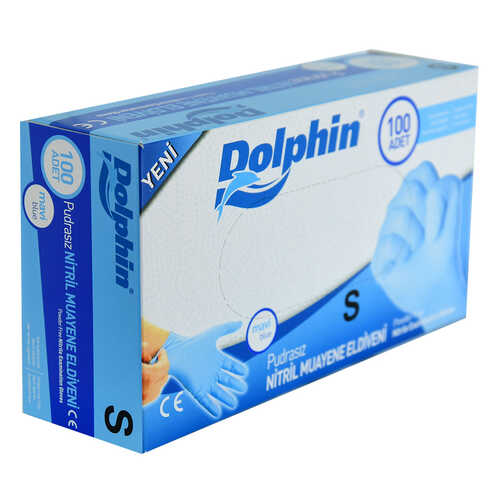 Pudrasız Mavi Nitril Eldiven Küçük Boy (S) 100 Lü Paket - 3