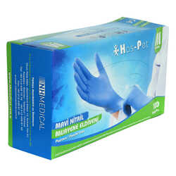 Pudrasız Mavi Nitril Eldiven Orta Boy (M) 100 Lü Paket - 3