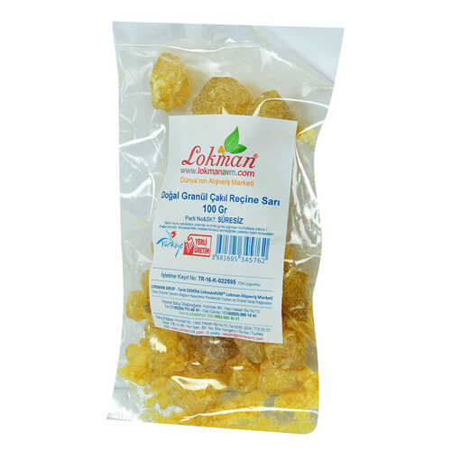 Reçine Doğal Granül Çakıl Sarı 100 Gr Paket - 3