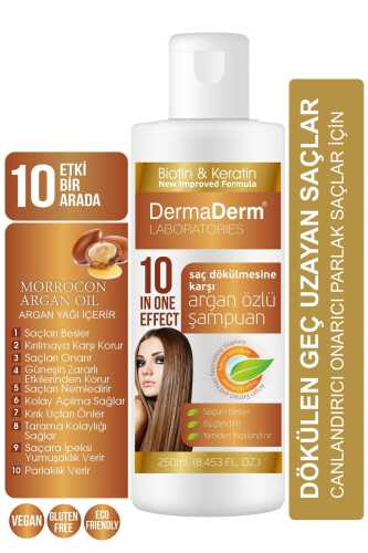 Saç Dökülmesine Karşı Argan Özlü Şampuan Hızlı Saç Uzamasına Etkili 250 ML - 1
