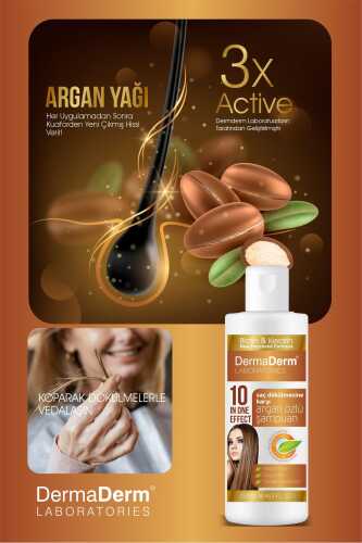 Saç Dökülmesine Karşı Argan Özlü Şampuan Hızlı Saç Uzamasına Etkili 250 ML - 7