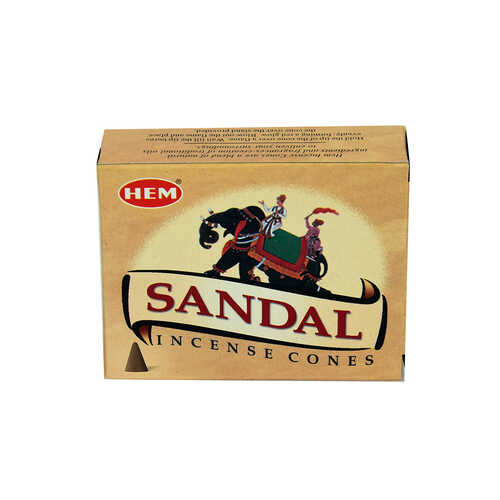 Sandal Ağacı Kokulu 10 Konik Tütsü - Sandalo - 1