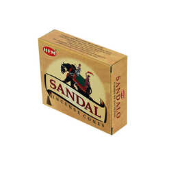 Sandal Ağacı Kokulu 10 Konik Tütsü - Sandalo - 4