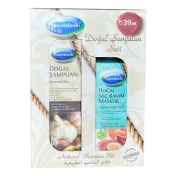Sarımsak Şampuan 250 ML + Argan Yağlı Saç Maskesi 150 ML (1)
