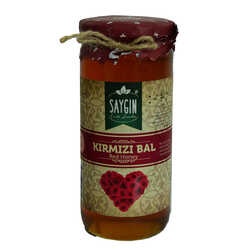 Kırmızı Bal Cam Kavanoz 640 Gr