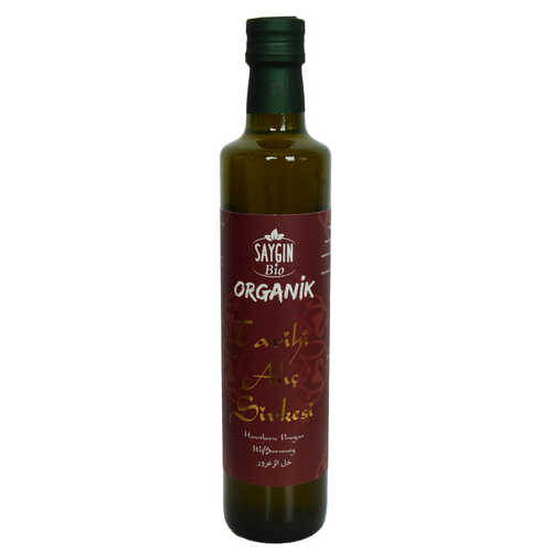 Tarihi Organik Alıç Sirkesi Cam Şişe 500 ML - 1