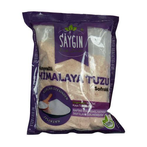Yemeklik Himalaya Kaya Tuzu Öğütülmüş Mineralli Pembe 500 Gr Paket - 1