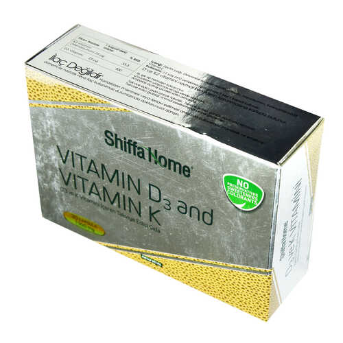 Shiffa Home D3 ve K Vitamini Yumuşak 1300 Mg x 30 Kapsül - 3