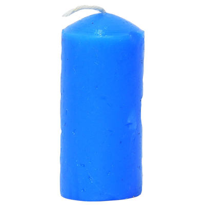 Silindir Mum Mavi 3.5x7cm 60 Gr - 1