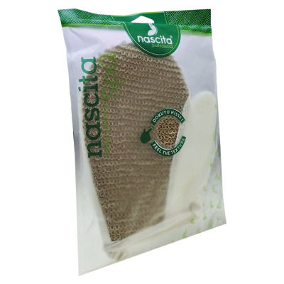 Sisal Eldiven Lif Kese Kahverengi 18X22 - 3