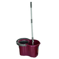 Spin Mop Temizlik Seti 360 Derece Döner Başlıklı Kova+Mop+Paspas+Sap Karışık Renk (1)