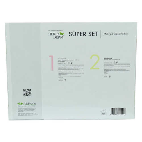 Süper Set Superserum Hyaluronic 3D 30 ML+Biohydration 30 ML + Hediye Makyaj Süngeri - 3