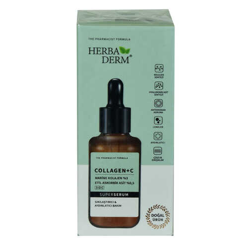 Superserum Collagen C Sıkılaştırıcı Aydınlatıcı Doğal Yüz Serumu 30 ML - 1