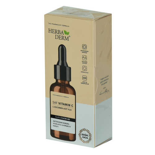 Superserum Saf Vitamin C Antioksidant Aydınlatıcı Kırışıklık Karşıtı Doğal Yüz Serumu 30 ML - 2
