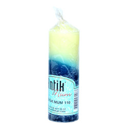 Taraftar Kütük Mum Sarı Lacivert 3.5x10cm Tkrb.60-85 Gr (1)