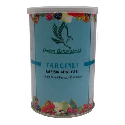 Tarçınlı Karışık Bitkisel Çay 100 Gr Teneke Kutu - 1