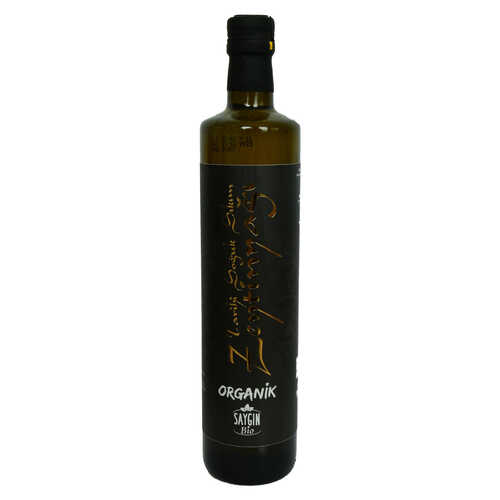 Tarihi Organik Soğuk Pres Saf Zeytinyağı Cam Şişe 750 ML - 1
