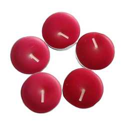 Tea Lights Kırmızı Mum 5 li 1 Paket (1)