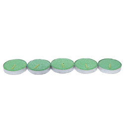 Tea Lights Yeşil Mum 5 li 1 Paket (1)