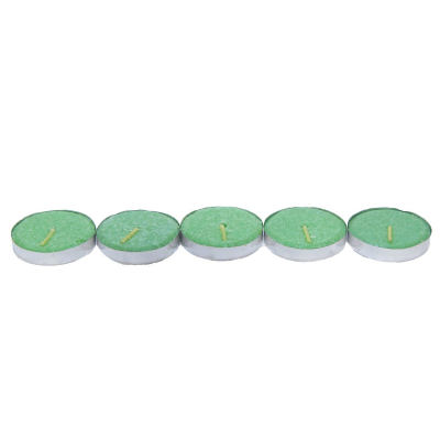 Tea Lights Yeşil Mum 5 li 1 Paket - 2