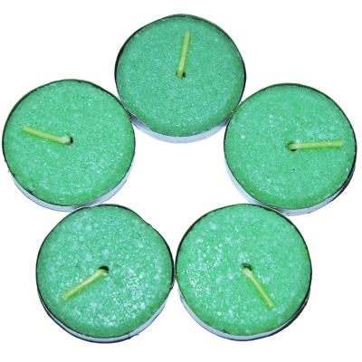 Tea Lights Yeşil Mum 5 li 1 Paket - 3