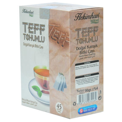 Teff Tohumlu Karışık Bitki Çayı 45 Süzen Poşet - 3