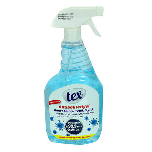 Antibakteriyel Genel Amaçlı Temizleyici Tüm Yüzeyler İçin Spreyli Mavi 750 ML - 1