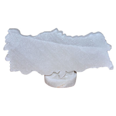 Türkiye Haritası Şekilli Doğal Kaya Tuzu Biblosu Beyaz 0-1 Kg - 1