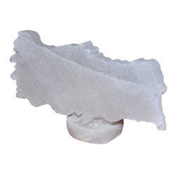 Türkiye Haritası Şekilli Doğal Kaya Tuzu Biblosu Beyaz 0-1 Kg (1)