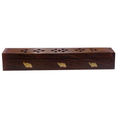 Tütsülük - Ahşap Tabut Kutu 25Cm (Küçük Boy) - 1