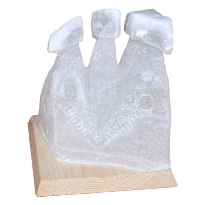 Üç Bacalı Peribacası Doğal Kaya Tuzu Lambası Çankırı Kablolu Ampullü Beyaz 7 - 8 Kg - 2