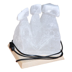 Üç Bacalı Peribacası Doğal Kaya Tuzu Lambası Çankırı Kablolu Ampullü Beyaz 7 - 8 Kg - 4