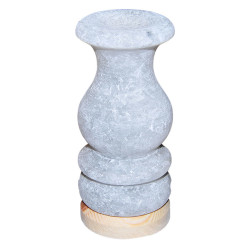 Vazo Şekilli Doğal Kaya Tuzu Lambası Çankırı Kablolu Ampullü Beyaz 1-2 Kg (1)