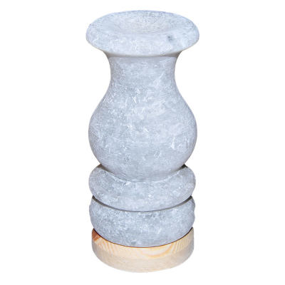Vazo Şekilli Doğal Kaya Tuzu Lambası Çankırı Kablolu Ampullü Beyaz 1-2 Kg - 2