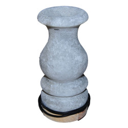 Vazo Şekilli Doğal Kaya Tuzu Lambası Çankırı Kablolu Ampullü Beyaz 1-2 Kg - 5