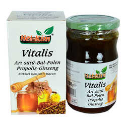 Vitalis Arı Sütü Bal Polen Propolis Ginsengli Bitkisel Macunnu 780 Gr (1)
