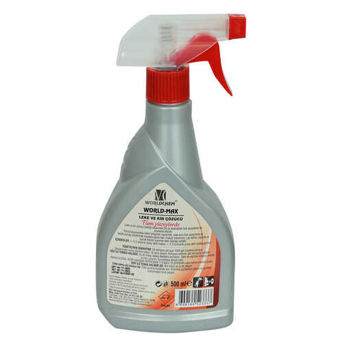 World-Max Tüm Yüzeylerde Leke ve Kir Çözücü Sprey Şişe 500 ML - 3