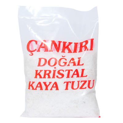 Yemeklik Doğal Kristal Kaya Tuzu Granül Çakıl Çankırı Beyaz 1000 Gr - 1
