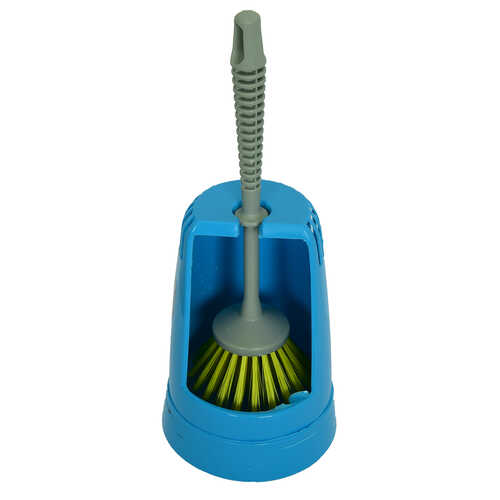 Plastik Muhafazalı Wc Tuvalet Klozet Fırça Takımı Karışık Renk ZP-136 - 1