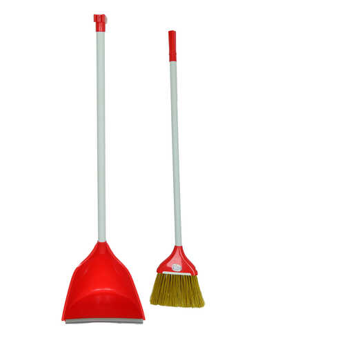 Plastik Saplı Süpürgeli Saplı Faraşlı Fırça Seti Karışık Renk ZP-128 - 1