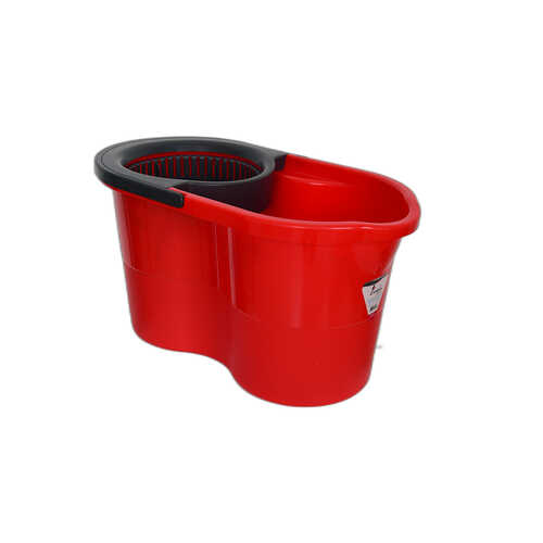 Plastik Temizlik Seti Kova+Mop+Paspas+Sap Kırmızı Renk - 3