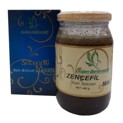 Zencefilli Ballı Bitkisel Karışım Cam Kavanoz 450 Gr - 4
