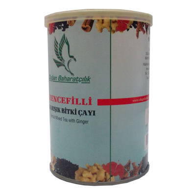 Zencefilli Karışık Bitkisel Çay 100 Gr Teneke Kutu - 2